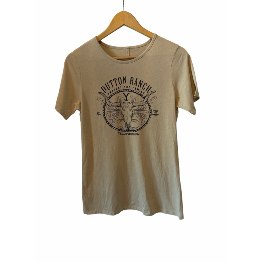 Yellowstone Dutton Ranch Graphic T Shirt Womens Large Western Cowboy TV Show Tee - Picture 2 of 8